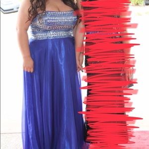 Blue prom dress